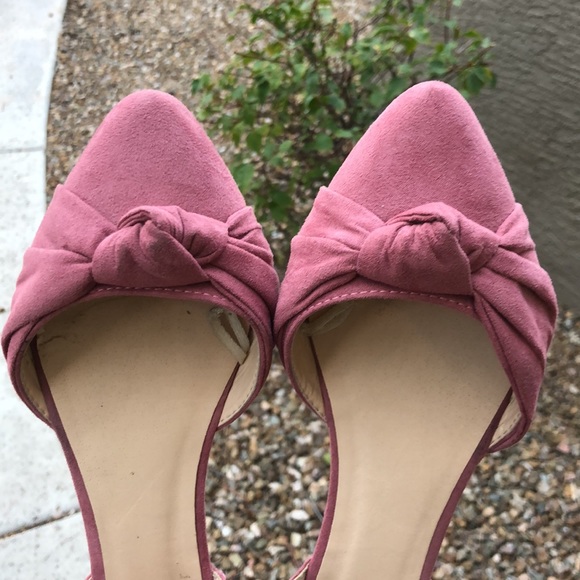 Charlotte Russe Dainty Stylish Mauve/Pink Faux Suede Flats! Size 8. - Picture 3 of 9
